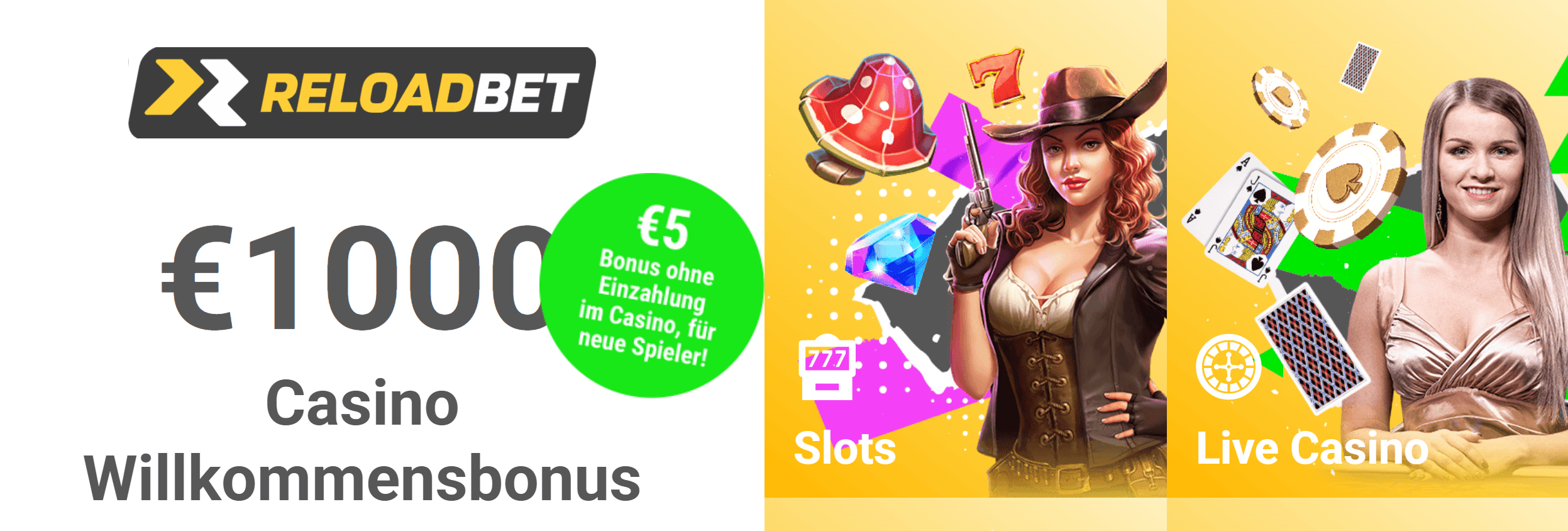 ReloadBet – 5€ Bonus ohne Einzahlung Screenshot